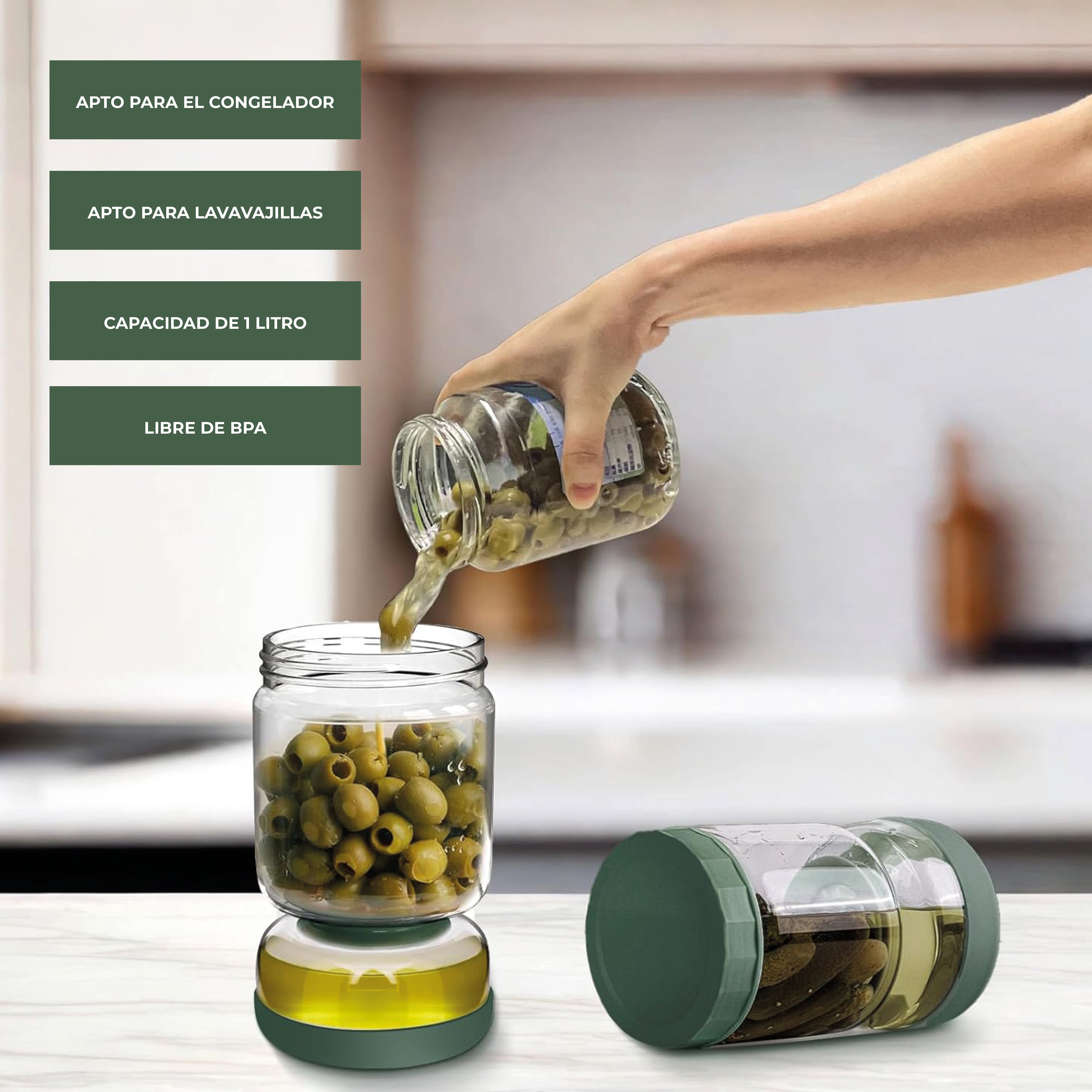 DISEÑADO PARA CONSERVAR ALIMENTOS EN LÍQUIDO