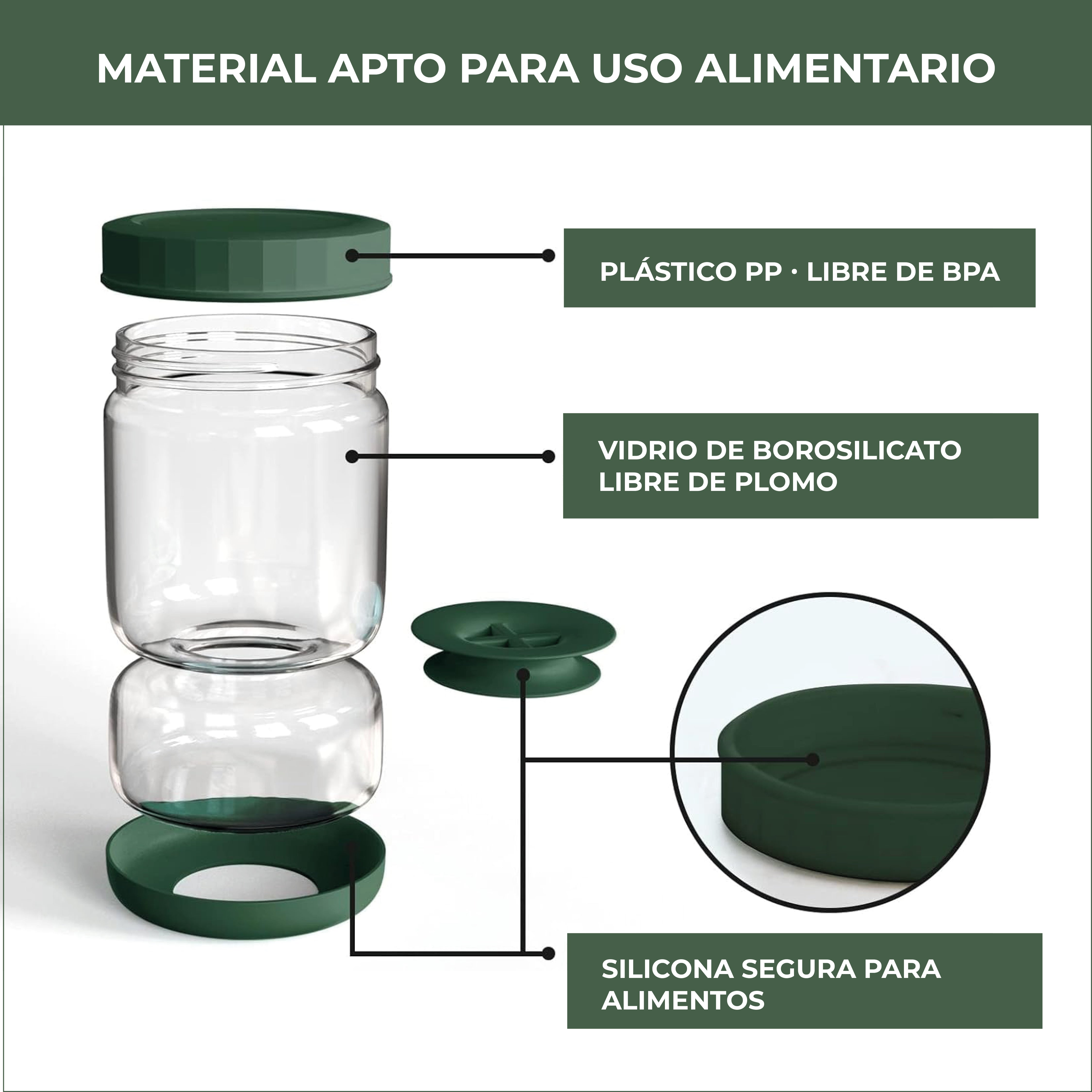 DISEÑADO PARA CONSERVAR ALIMENTOS EN LÍQUIDO